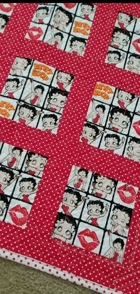Quilt Handmade "Betty Boop"